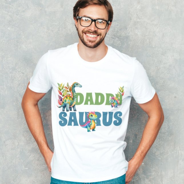 Camiseta Festa de aniversário Dinossauro Pai Cuja Feta Saur (Criador carregado)
