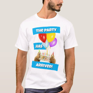 Camiseta Festa de Aniversário do Cão da Pradaria
