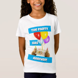 Camiseta Festa de Aniversário do Cão da Pradaria