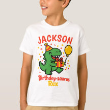 Festa de Aniversário do Dinossauro com Nome Person