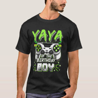 Camiseta Festa de Aniversário do Menino do Vídeo Game Yaya