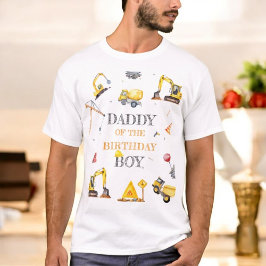 Camiseta Festa de Aniversário do Menino Tema Amarelo de Con