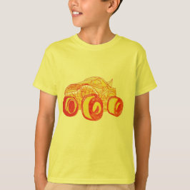 Camiseta Festa de aniversário do Monster Truck