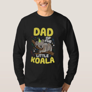 Camiseta Festa de aniversário Do Urso Koala Pai Da Pequena 