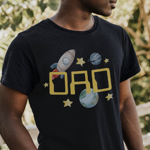 Camiseta Festa de aniversário Espacial Primeira Viagem Em T