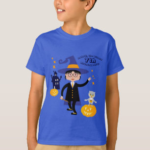 Camiseta Festa de Aniversário Fantasia de Menino Mago de Ha