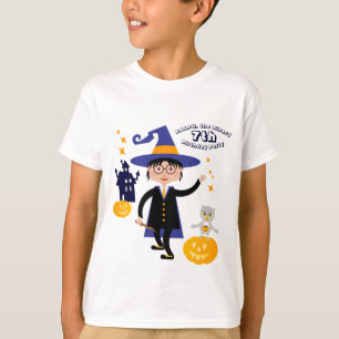 Camiseta Festa de Aniversário Fantasia de Menino Mago de Ha