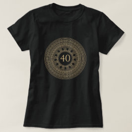 Camiseta Festa de aniversário grega com idade e cores perso