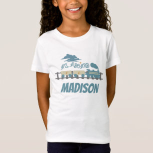 Camiseta Festa de Aniversário Infantil Trem Retrô Terroso
