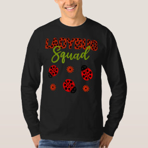 Camiseta Festa de aniversário Ladybug Garota Esquadrão Corr