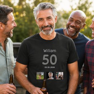 Camiseta Festa de aniversário personalizada com foto e mono