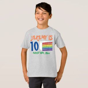 Camiseta Festa de aniversário Personalizada Favorece o Bolo