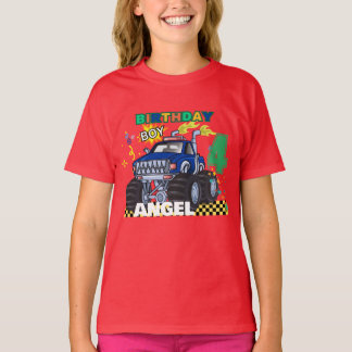 Camiseta Festa de aniversário Personalizada Monster Truck B