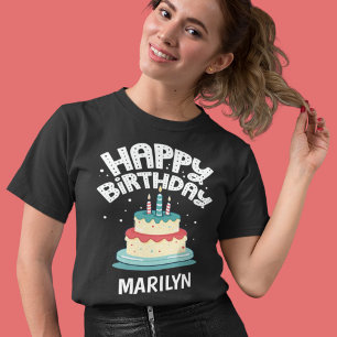 Camiseta Festa de aniversário personalizada para três anos 
