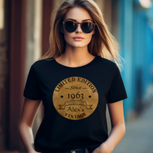 Camiseta Festa de aniversário personalizada vintage