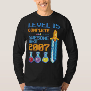 Camiseta Festa de aniversário R do 15 do Jogo de Vídeo Desb