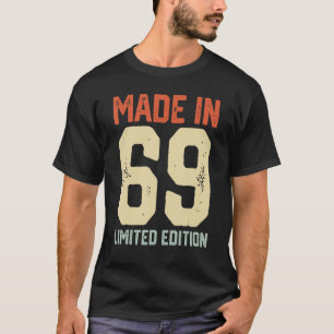 Camiseta Festa de aniversário Retro Vintage 1969