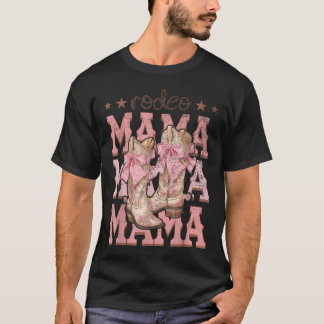 Camiseta Festa de Aniversário Rodeo Mama Pink Boots Coquett