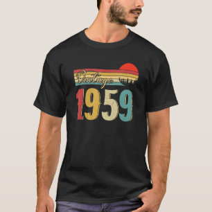 Camiseta Festa de aniversário Vintage 1959 Em 1959 Retro Su