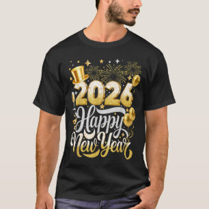 Camiseta Festa de Ano Novo 2026 Nye Divertida Família Combi