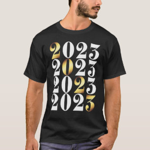 Camiseta Festa de Ano Novo Fogo de Artifício Celebração Fel