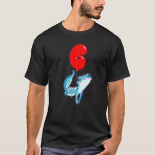 Camiseta Festa de Balões de Crianças 6 de Aniversário da Ge