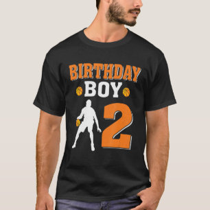 Camiseta Festa de basquete segundo aniversário de 2 anos