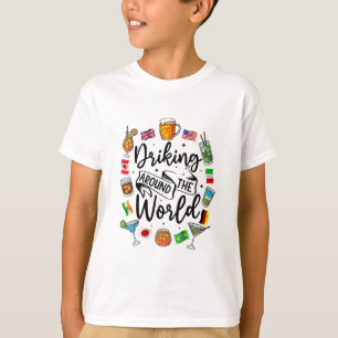 Camiseta Festa de Bebida ao Redor do Mundo Férias Show de B