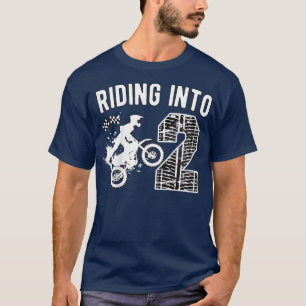 Camiseta Festa de bicicleta de segundo aniversário infantil