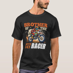 Camiseta Festa De Bicicleta Dirt Irmão Da Bicicleta De Aniv