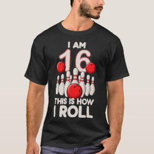 Camiseta Festa de Boliches de 16 anos, 16 anos, aniversário