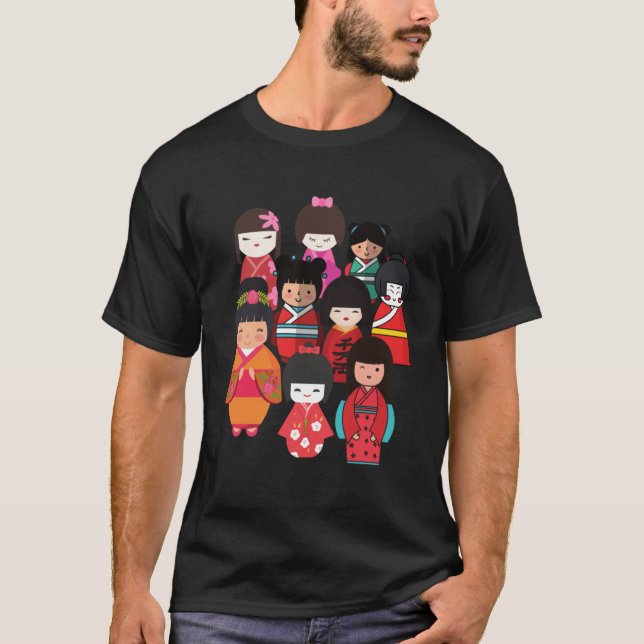 Camiseta Festa de Bonecas Cutas Hinamatsuri em celebração a (Frente)