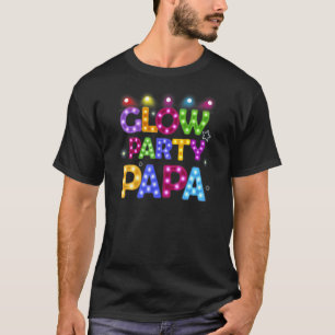 Camiseta Festa de Brilho Papa Birthday Lights Party Padre