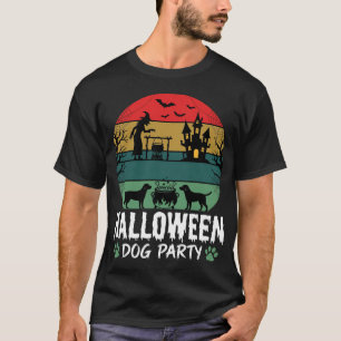 Camiseta Festa de Cães de Halloween, Caldeirão de Bruxa, Ca