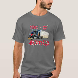 Camiseta Festa de Caminhão de Bovinos Ocidental Natal