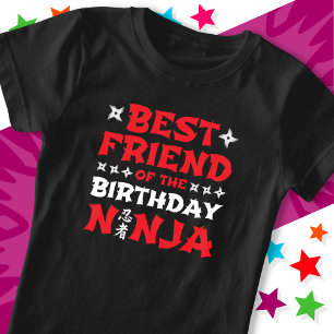 Camiseta Festa de Caratê Divertida Melhor Amigo do Aniversá