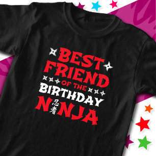 Camiseta Festa de Caratê Divertida Melhor Amigo do Aniversá
