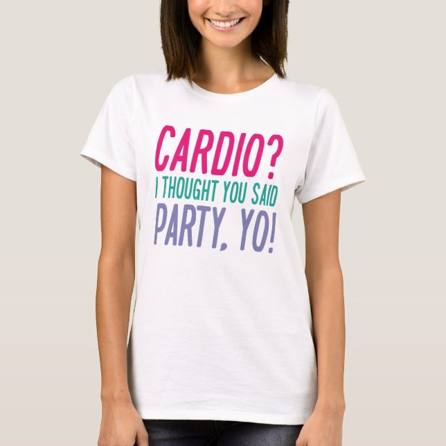 Camiseta Festa de Cardio, Yo (Frente)