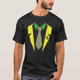 Camiseta Festa de Carnaval de Tuxedo Mardi Gras, Homens Eng