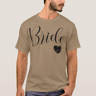 Camiseta Festa de Casamento de Noiva Branca Fofa Feminina D