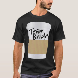 Camiseta Festa de casamento De Xícara De Café Para Noiva Da