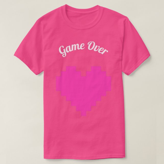 Camiseta Festa de Casamento Game Over (Frente do Design)
