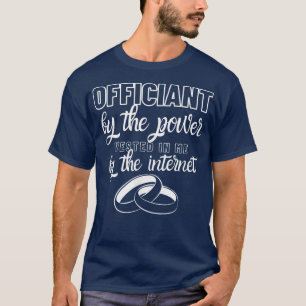 Camiseta Festa de casamento Oficial de Casamento Ordenado p