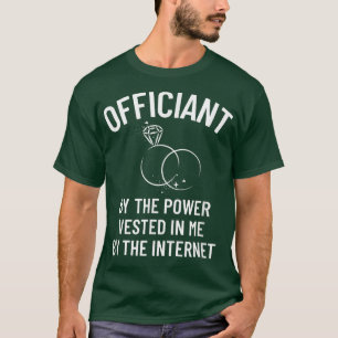 Camiseta Festa de casamento Oficial de Casamento Ordenado p