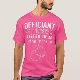 Camiseta Festa de casamento Oficial de Casamento Ordenado p
