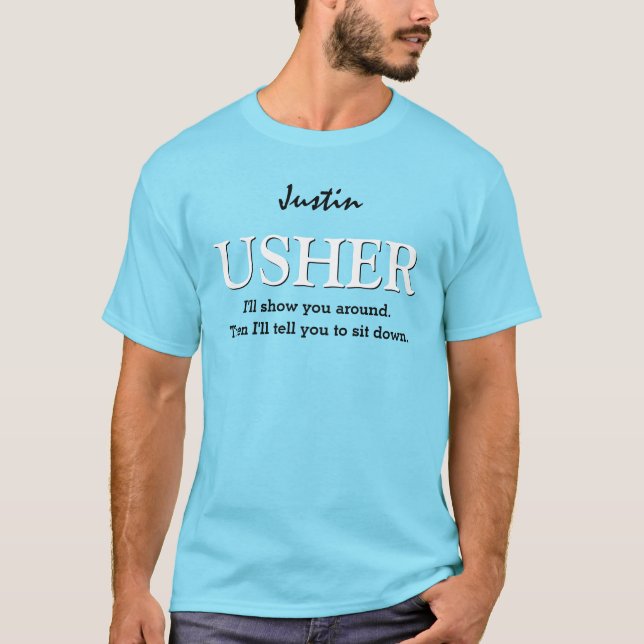Camiseta Festa de casamento personalizável de usador engraç (Frente)