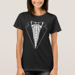 Camiseta Festa de casamento Tuxedo Coincidindo com Despedid<br><div class="desc">Festa de casamento Tuxedo Correspondente à despedida de solteiro Noivo Engraçado</div>