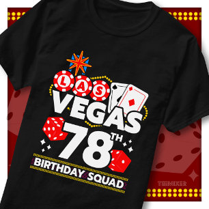 Camiseta Festa de Casino da Equipe do 78º Aniversário de Ve
