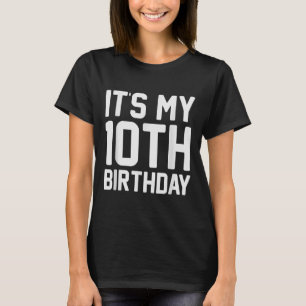 Camiseta Festa de Celebração de Aniversário de 10 anos do M