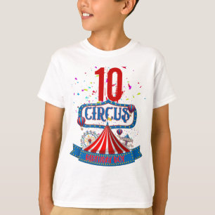 Camiseta Festa de Celebração do Circo de Carnaval Idade 5